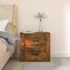 Stella Homewares Wall-mounted Bedside Cabinet Smoked Oak 50x36x47 cm