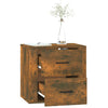 Stella Homewares Wall-mounted Bedside Cabinet Smoked Oak 50x36x47 cm