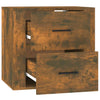 Stella Homewares Wall-mounted Bedside Cabinet Smoked Oak 50x36x47 cm