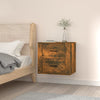 Stella Homewares Wall-mounted Bedside Cabinet Smoked Oak 50x36x47 cm