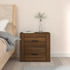 Stella Homewares Wall-mounted Bedside Cabinet Brown Oak 50x36x47 cm