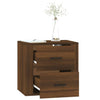 Stella Homewares Wall-mounted Bedside Cabinet Brown Oak 50x36x47 cm
