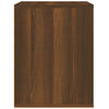 Stella Homewares Wall-mounted Bedside Cabinet Brown Oak 50x36x47 cm