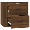 Stella Homewares Wall-mounted Bedside Cabinet Brown Oak 50x36x47 cm
