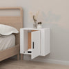 Stella Homewares Wall-mounted Bedside Cabinet White 50x30x47 cm