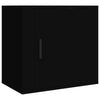 Stella Homewares Wall-mounted Bedside Cabinet Black 50x30x47 cm
