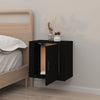 Stella Homewares Wall-mounted Bedside Cabinet Black 50x30x47 cm