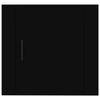 Stella Homewares Wall-mounted Bedside Cabinet Black 50x30x47 cm