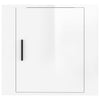 Stella Homewares Wall-mounted Bedside Cabinet High Gloss White 50x30x47 cm