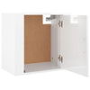 Stella Homewares Wall-mounted Bedside Cabinet High Gloss White 50x30x47 cm