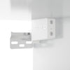 Stella Homewares Wall-mounted Bedside Cabinet High Gloss White 50x30x47 cm