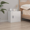 Stella Homewares Wall-mounted Bedside Cabinet High Gloss White 50x30x47 cm