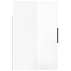 Stella Homewares Wall-mounted Bedside Cabinets 2 pcs High Gloss White 50x30x47cm