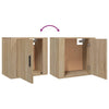 Stella Homewares Wall-mounted Bedside Cabinets 2 pcs Sonoma Oak 50x30x47 cm