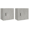 Stella Homewares Wall-mounted Bedside Cabinets 2 pcs Concrete Grey 50x30x47 cm