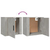 Stella Homewares Wall-mounted Bedside Cabinets 2 pcs Concrete Grey 50x30x47 cm