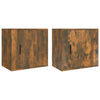 Stella Homewares Wall-mounted Bedside Cabinets 2 pcs Smoked Oak 50x30x47 cm