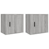 Stella Homewares Wall-mounted Bedside Cabinets 2 pcs Grey Sonoma 50x30x47 cm