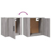 Stella Homewares Wall-mounted Bedside Cabinets 2 pcs Grey Sonoma 50x30x47 cm