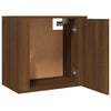 Stella Homewares Wall-mounted Bedside Cabinets 2 pcs Brown Oak 50x30x47 cm