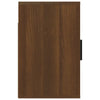 Stella Homewares Wall-mounted Bedside Cabinets 2 pcs Brown Oak 50x30x47 cm