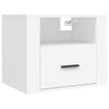 Stella Homewares Wall-mounted Bedside Cabinets 2 pcs White 50x36x40 cm
