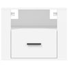 Stella Homewares Wall-mounted Bedside Cabinets 2 pcs White 50x36x40 cm
