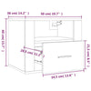 Stella Homewares Wall-mounted Bedside Cabinets 2 pcs White 50x36x40 cm