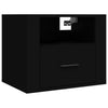 Stella Homewares Wall-mounted Bedside Cabinets 2 pcs Black 50x36x40 cm