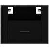 Stella Homewares Wall-mounted Bedside Cabinets 2 pcs Black 50x36x40 cm