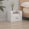 Stella Homewares Wall-mounted Bedside Cabinets 2 pcs High Gloss White 50x36x40cm