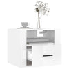 Stella Homewares Wall-mounted Bedside Cabinets 2 pcs High Gloss White 50x36x40cm