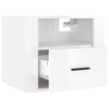 Stella Homewares Wall-mounted Bedside Cabinets 2 pcs High Gloss White 50x36x40cm