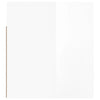Stella Homewares Wall-mounted Bedside Cabinets 2 pcs High Gloss White 50x36x40cm