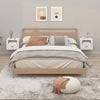 Stella Homewares Wall-mounted Bedside Cabinets 2 pcs High Gloss White 50x36x40cm