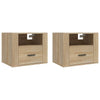 Stella Homewares Wall-mounted Bedside Cabinets 2 pcs Sonoma Oak 50x36x40 cm