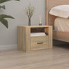 Stella Homewares Wall-mounted Bedside Cabinets 2 pcs Sonoma Oak 50x36x40 cm