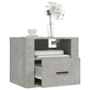 Stella Homewares Wall-mounted Bedside Cabinets 2 pcs Concrete Grey 50x36x40 cm