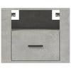 Stella Homewares Wall-mounted Bedside Cabinets 2 pcs Concrete Grey 50x36x40 cm