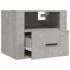 Stella Homewares Wall-mounted Bedside Cabinets 2 pcs Concrete Grey 50x36x40 cm