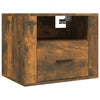 Stella Homewares Wall-mounted Bedside Cabinets 2 pcs Smoked Oak 50x36x40 cm