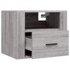 Stella Homewares Wall-mounted Bedside Cabinets 2 pcs Grey Sonoma 50x36x40 cm