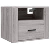 Stella Homewares Wall-mounted Bedside Cabinets 2 pcs Grey Sonoma 50x36x40 cm