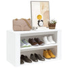 Stella Homewares Shoe Rack White 75x35x45 cm Engineered Wood