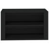 Stella Homewares Shoe Rack Black 75x35x45 cm Engineered Wood