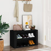 Stella Homewares Shoe Rack Black 75x35x45 cm Engineered Wood