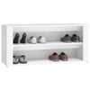 Stella Homewares Shoe Rack White 100x35x45 cm Engineered Wood