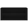 Stella Homewares Shoe Rack Black 100x35x45 cm Engineered Wood