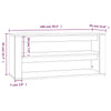 Stella Homewares Shoe Rack Sonoma Oak 100x35x45 cm Engineered Wood