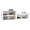 Stella Homewares Shoe Cabinet White 150x35x45 cm Engineered Wood